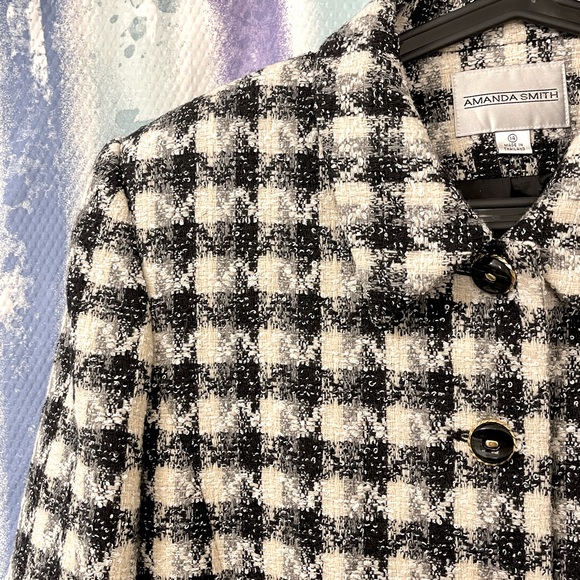 Amanda Smith size 14 black and white blazer jacket - Picture 8 of 11